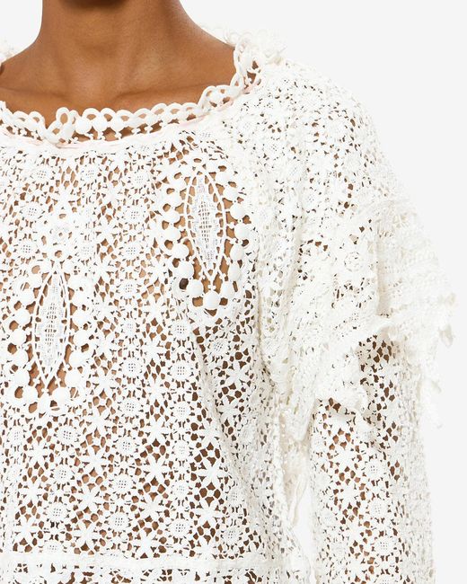 Isabel Marant White Hyliana Top