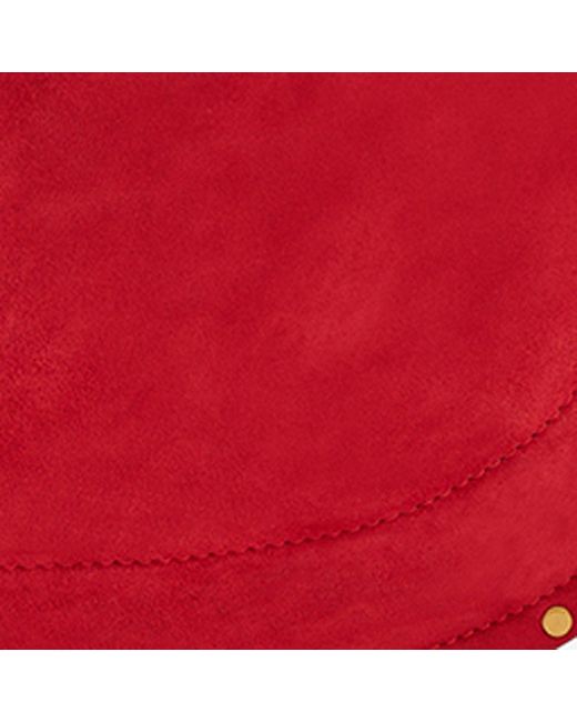 Isabel Marant Red Oskan Hobo Soft Bag