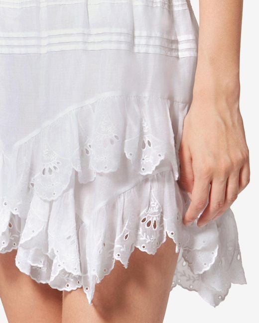Isabel Marant White Jocadia Shorts