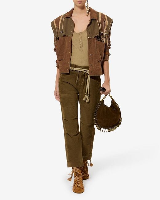 Isabel Marant Brown Kayae Leather Jacket