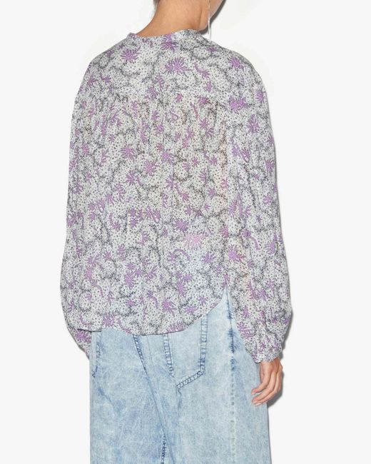 Blusa Salika di Isabel Marant in Gray