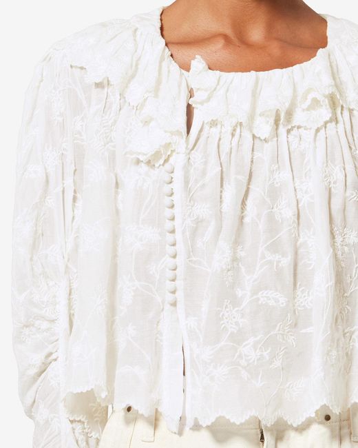 Isabel Marant White Zelly Top