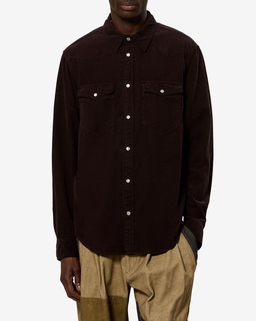 Isabel Marant Black Vasco Shirt for men
