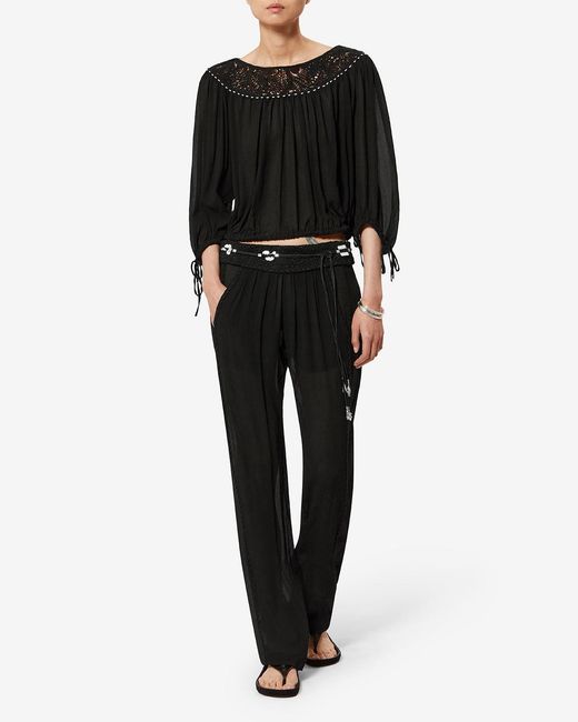 Isabel Marant Black Nelida Blouse