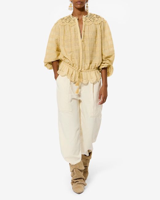 Isabel Marant White Polly Top