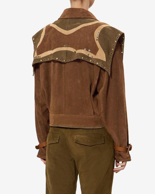 Isabel Marant Brown Kayae Leather Jacket