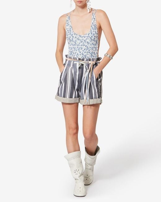 Isabel Marant White Nirma Shorts