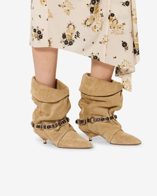Isabel Marant Natural Edrik Rings Boots
