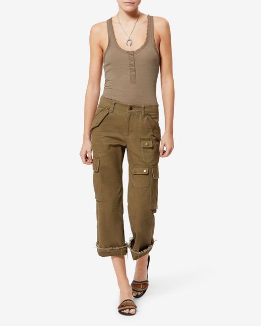 Isabel Marant White Silk T-Shirt Helma