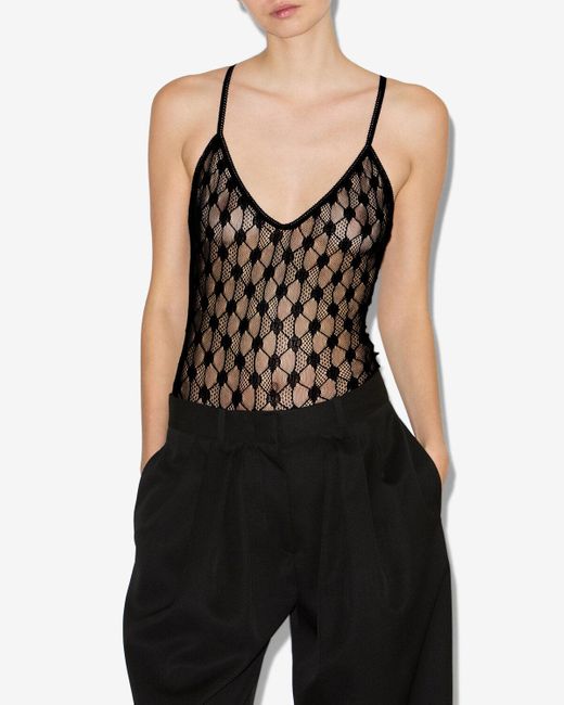 Isabel Marant Black Mildy Bodysuit