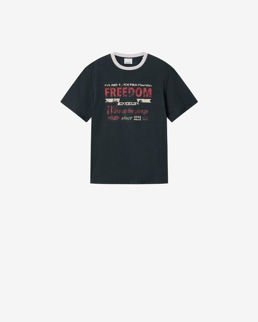 Isabel Marant Black Hiroe Tee Shirt for men