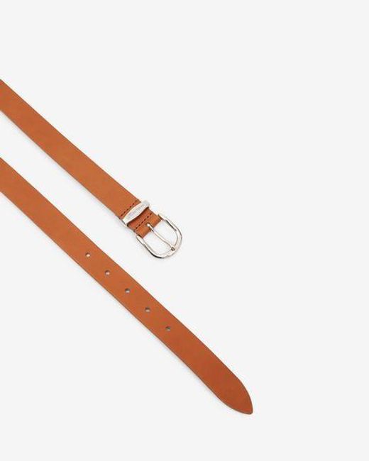 Zadd Leather Cinturón Isabel Marant de color White