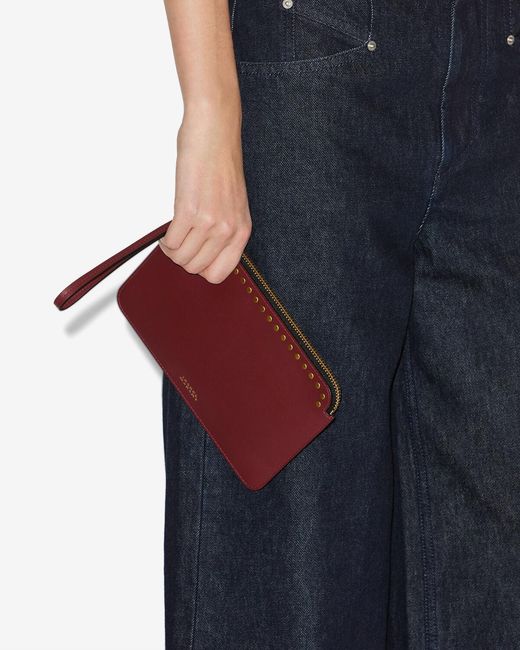Isabel Marant Purple Oskan Flat Pouch