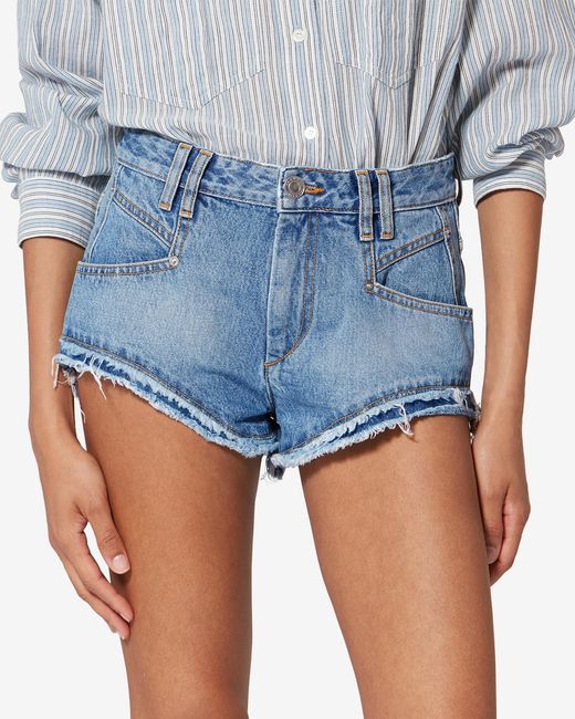 Isabel Marant Blue Eneidala Shorts