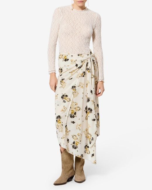 Isabel Marant White Faniry Skirt