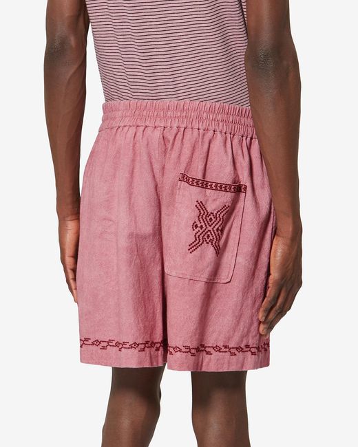 Isabel Marant Pink Zilan Shorts for men