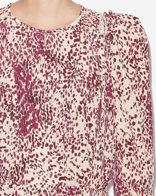 Isabel Marant Red Zarga Blouse