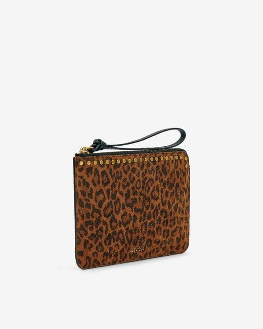 Isabel Marant Brown Oskan Suede Flat Pouch