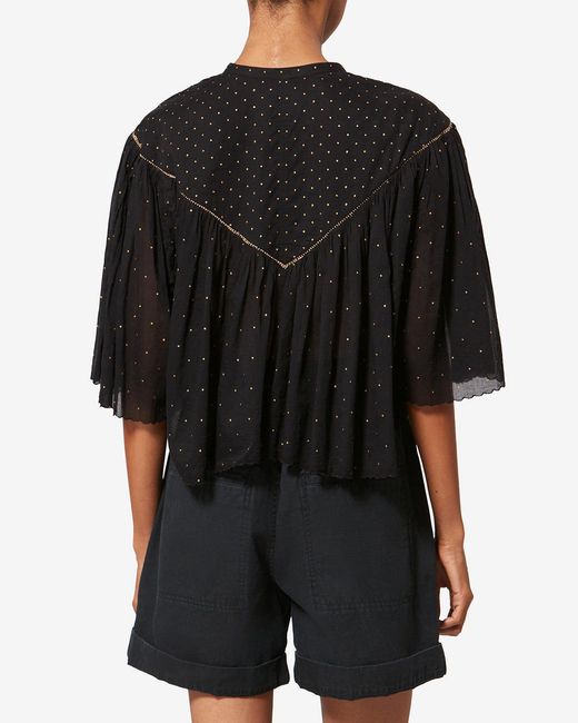 Isabel Marant Black Veenia Top