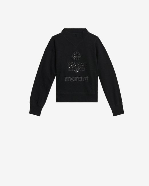 Isabel Marant Black Moby Glitter Sweatshirt