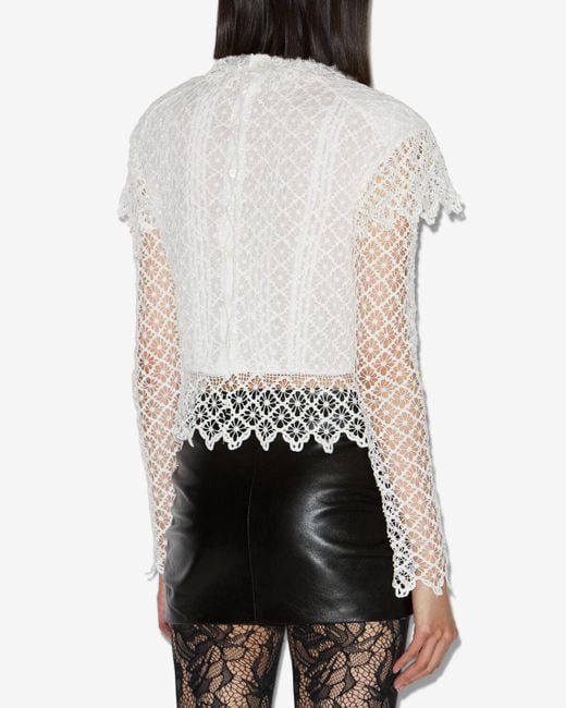 Isabel Marant White Top Ludivine Top