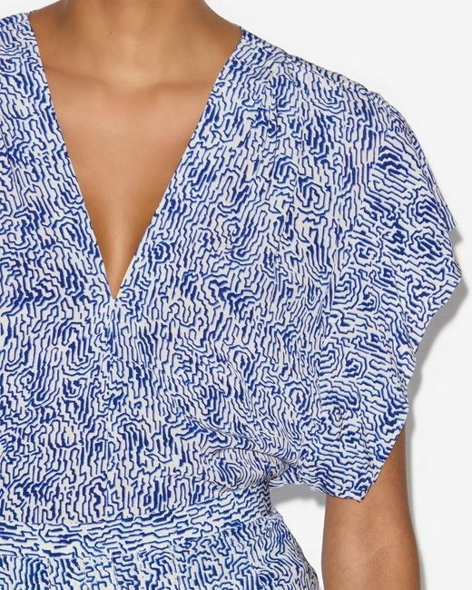 Isabel Marant Blue Delocia Top