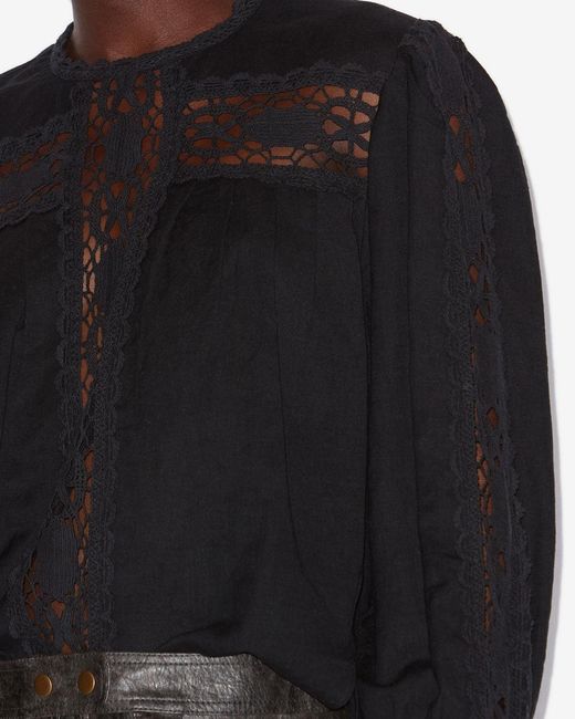 Isabel Marant Black Valmira Blouse