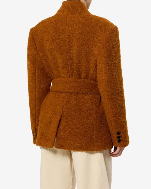Chaqueta Syndra De Lana Isabel Marant de color Brown