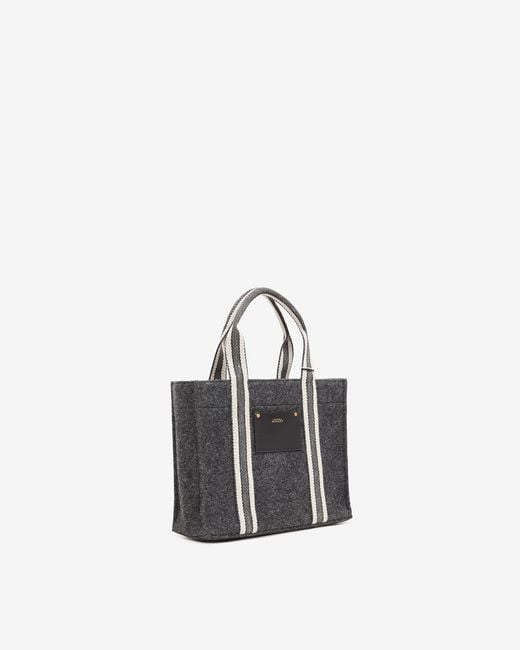 Isabel Marant White Aruba Small Wool Hand Carried Bag
