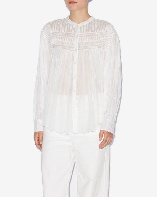 Isabel Marant White Plalia Blouse