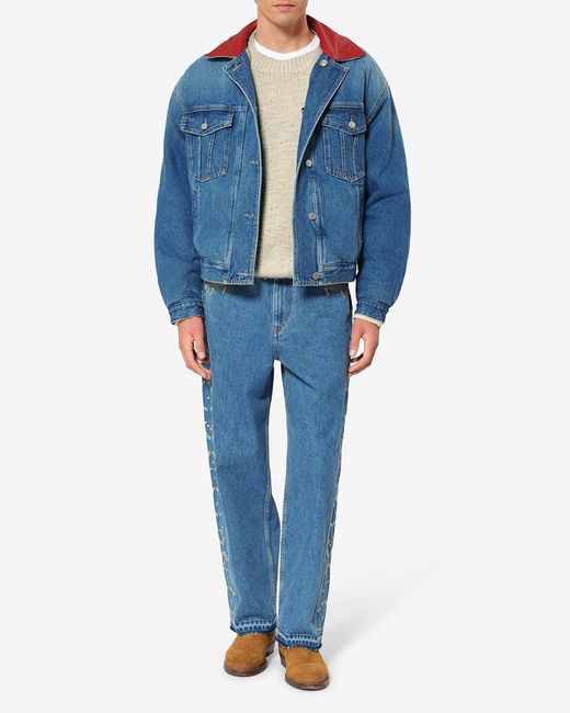 Isabel Marant Blue Johan Denim Jacket for men