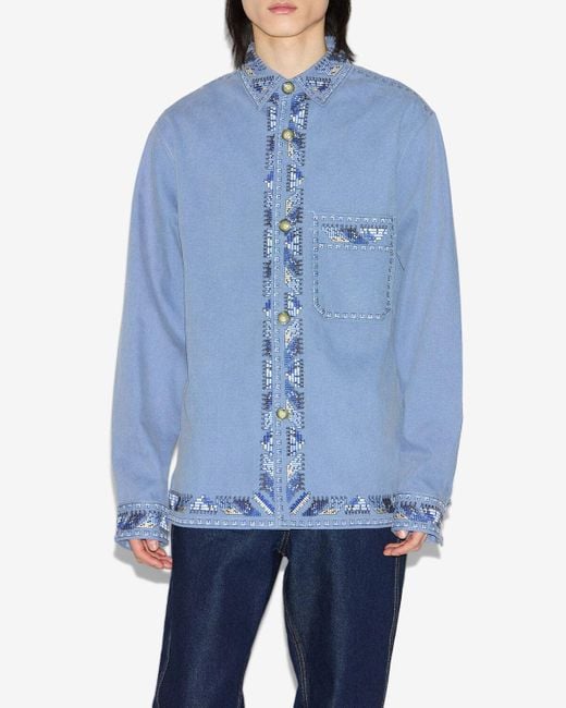 Isabel Marant Blue Rudy Jacket for men
