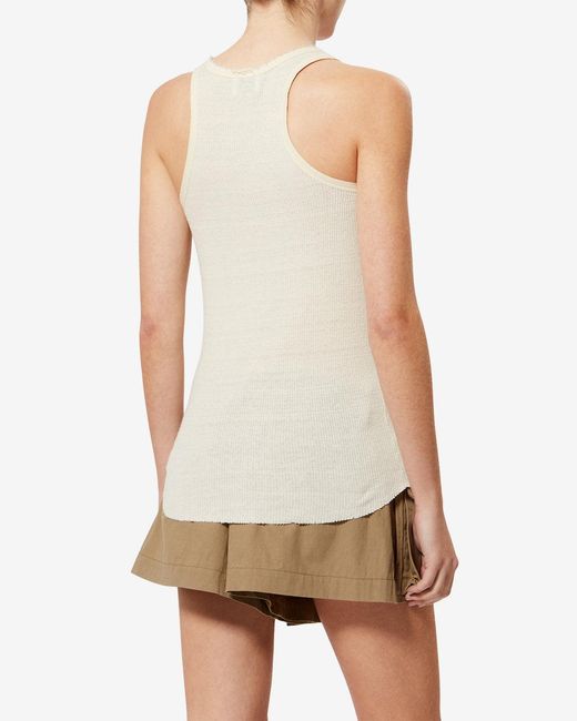 Isabel Marant White Silk T-Shirt Helma