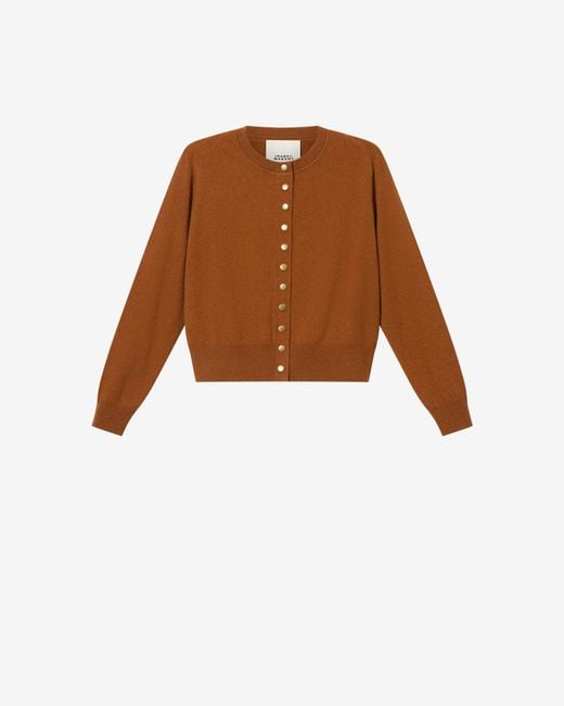 Isabel Marant Brown Idesia Wool Cardigan