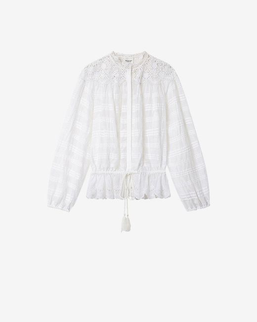 Isabel Marant White Polly Top