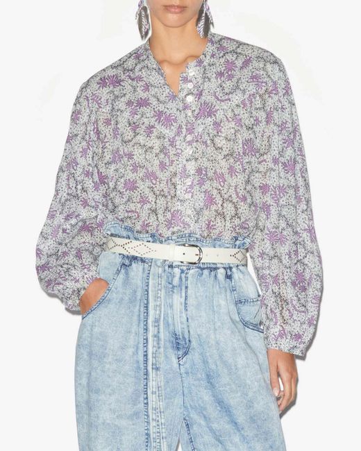 Blusa Salika di Isabel Marant in Gray