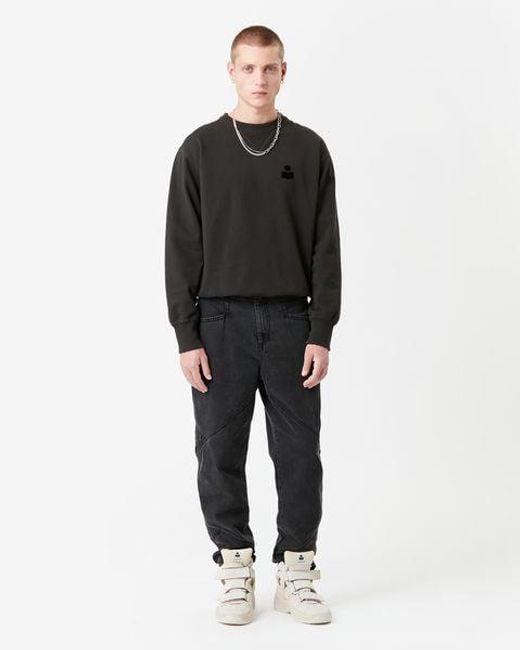 Isabel Marant Black Mike Sweatshirt for men