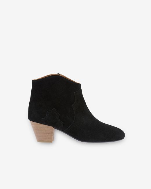 Isabel Marant Black Dicker Suede Boots