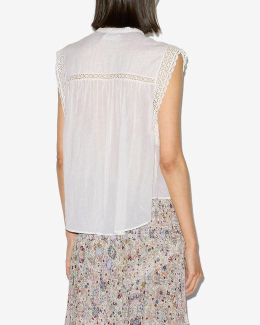 Isabel Marant White Gresia Top