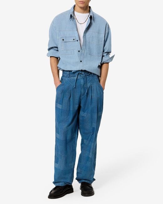 Isabel Marant Blue Vittorio Shirt for men