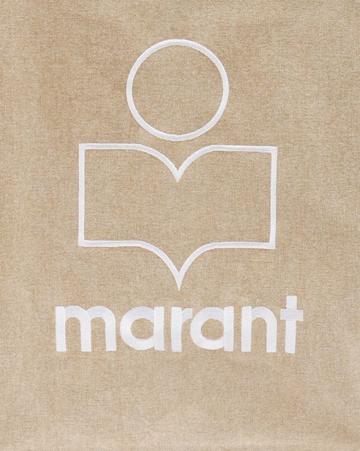 Isabel Marant Natural Yenky Logo Tote Bag