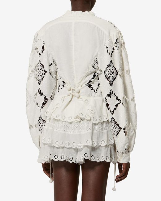 Isabel Marant White Nina Blouse