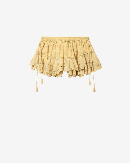 Isabel Marant White Puria Shorts
