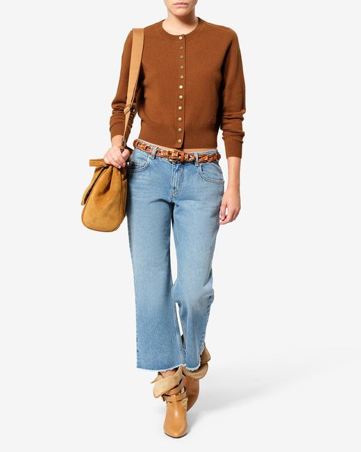 Isabel Marant Brown Idesia Wool Cardigan