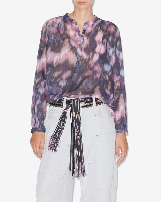 Isabel Marant Purple Maria Blouse
