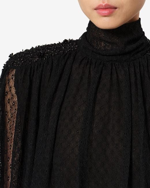 Top Oeste Isabel Marant de color Black