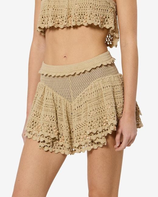 Isabel Marant White Olzea Shorts