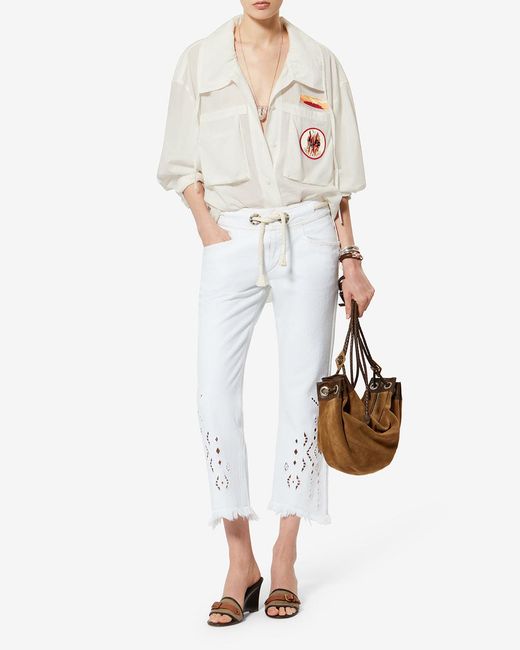 Isabel Marant White Chely Shirt