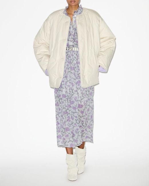 Isabel Marant White Nesmae Coat