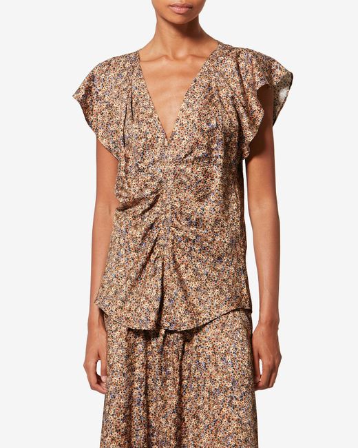 Isabel Marant Natural Lonea Top